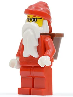 Weihnachtsmann, rote Beine, Brille, D-Korb