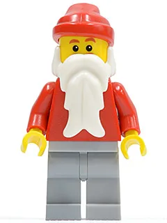 Santa, Light Bluish Gray Legs