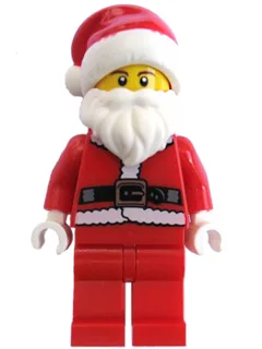 Santa - Fur Lined Jacket with Copper Belt Buckle, Red Legs, Brown Eyebrows