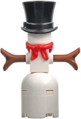 Snowman with 2 x 2 Round Brick as Legs