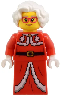 Mrs. Claus - Red Jacket, Printed Skirt