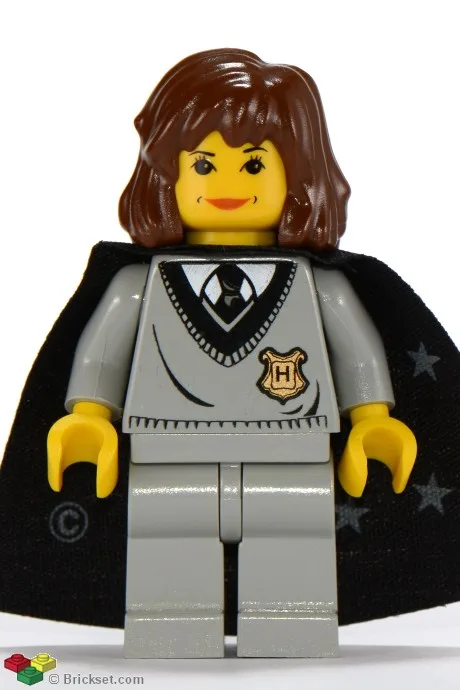 Hermione Granger - Zweinstein torso, lichtgrijze benen, zwarte cape met sterren