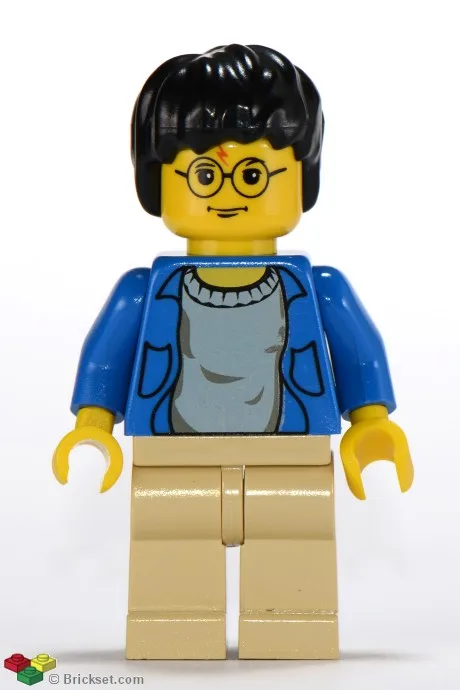 Harry Potter - Blauw open shirt bovenlichaam, gebruinde benen