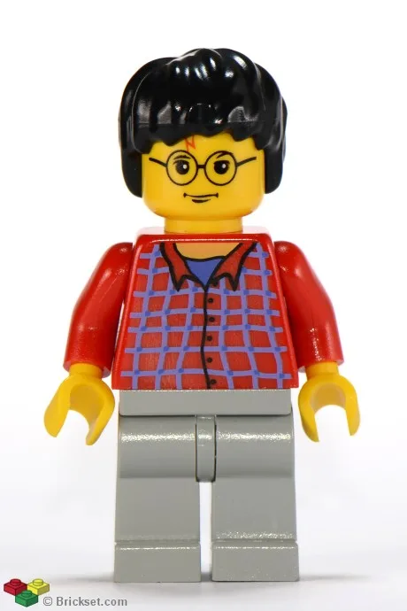 Harry Potter - Rood shirt bovenlichaam, lichtgrijze benen