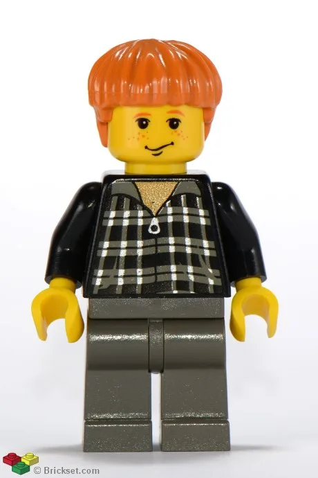 Ron Weasley - Schwarz-weiß kariertes Hemd