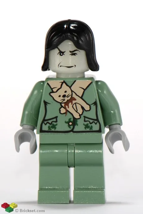 Épouvantard du professeur Severus Rogue - Tenue vert sable, cheveux noirs