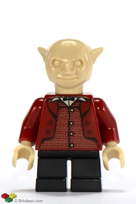 Kobold - Donkerrode jas, zwarte benen
