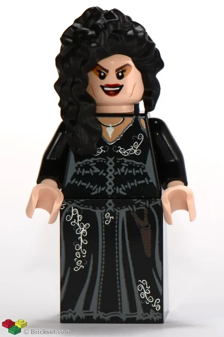 Bellatrix Lestrange - Bedrucktes schwarzes Kleid