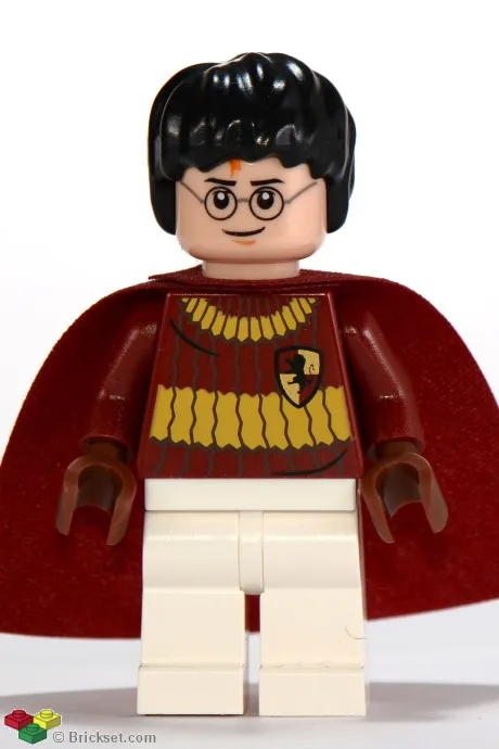 Harry Potter – Dunkelrote Quidditch-Uniform mit Umhang, weiße Hosenbeine
