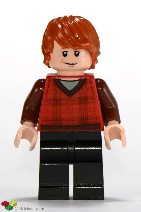 Ron Weasley - Pull à carreaux rouges, jambes noires