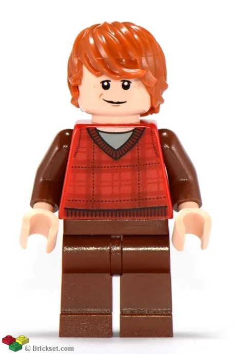 Ron Weasley – Roter Tartanpullover, rotbraune Beine