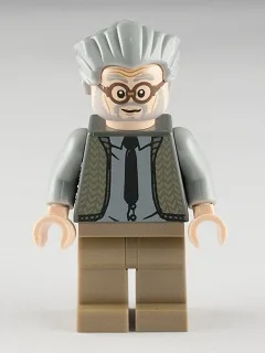 Ernie Prang - Dark Bluish Gray Vest Knit, Light Bluish Gray Hair
