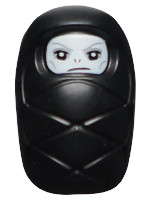 Baby / Infant - with Stud Holder on Back with White Evil Face Pattern (Baby Lord Voldemort)