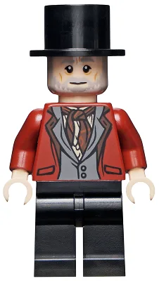 Wizard - HP Wizarding World Male, Black Top Hat, Dark Red Suit, Black Legs