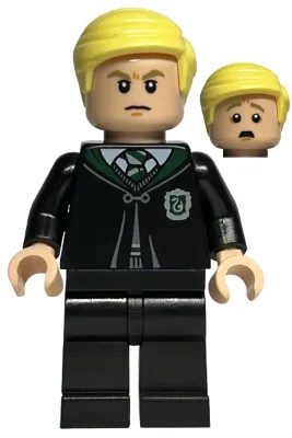 Draco Malfoy - Black Slytherin Robe and Legs, Angry / Scared