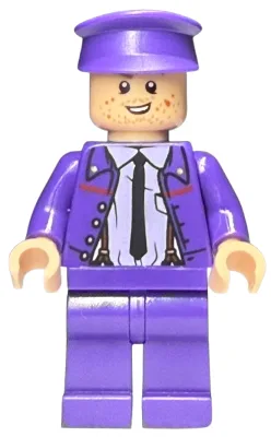 Stanley (Stan) Shunpike - Knight Bus Conductor Uniform with Black Tie and Lavender Shirt