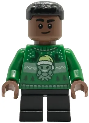 Blaise Zabini - Green Holiday Sweater, Black Short Legs