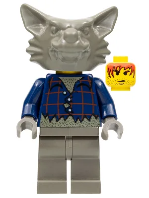 Loup-garou, tête gris foncé
