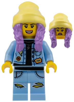 Parker L. Jackson - Denim Jacket with Beanie (Open Mouth Smile / Scared)