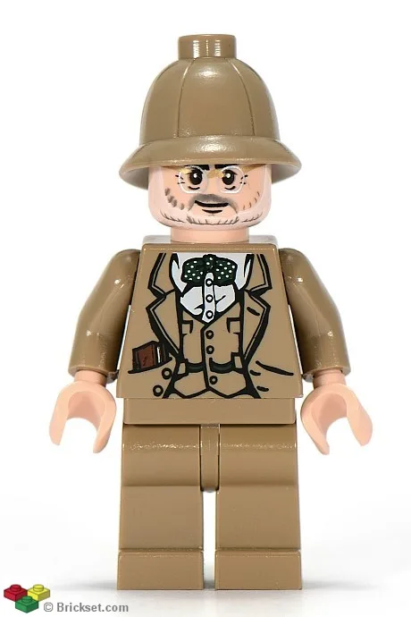 Professor Henry Jones Sr. – Dunkelbrauner Tropenhelm, Tagebuch in der Tasche