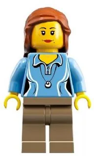 Research Scientist Female, Medium Blue Top