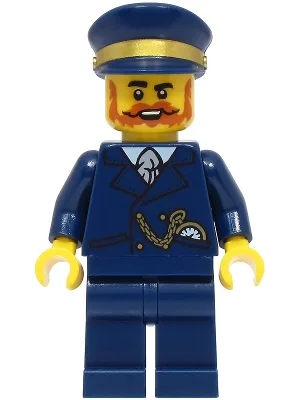 Railway Station Manager - Dark Blue Suit and Cap