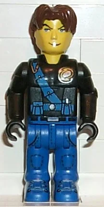 Jack Stone - Veste noire, pantalon bleu, ceinture bleue