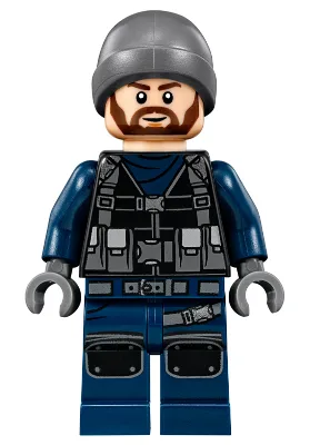 ACU Guard - Male, Dark Bluish Gray Beanie, Light Nougat Head