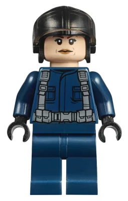 ACU Pilot - Female, Black Aviator Cap, Light Nougat Head