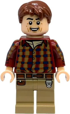 Dr. Alan Grant - Dark Red Shirt