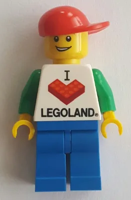 LEGOLAND Park Heren, I Brick LEGOLAND Top, Rode Cap met Korte Klep