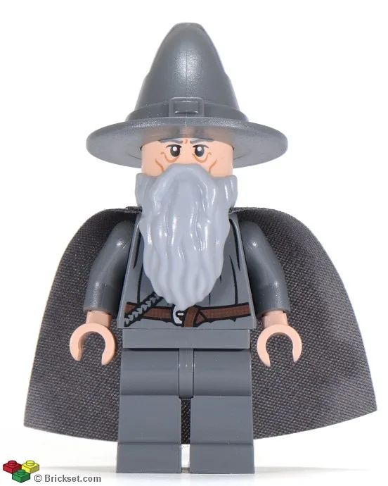 Gandalf der Graue – Zauberer-/Hexenhut, kurze Wangenfalten