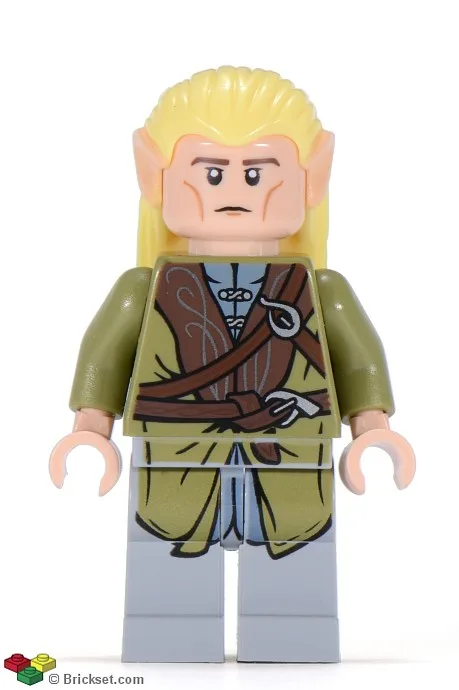 Legolas – Olivgrüner Umhang, lange Wangenfalten