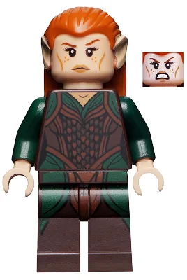 Tenue Tauriel, vert foncé et marron foncé