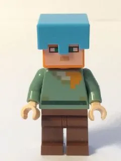 Alex - Reddish Brown Legs, Medium Azure Helmet
