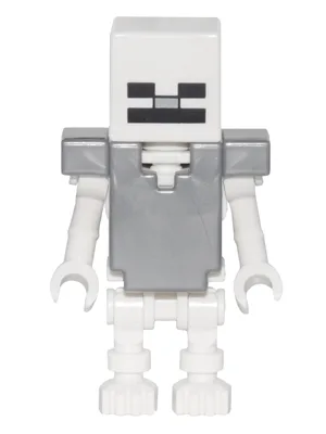Skeleton, Minecraft - Flat Silver Armor