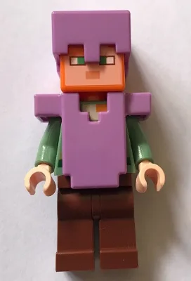 Alex - Reddish Brown Legs, Medium Lavender Helmet and Armor