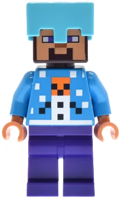 Steve - Holiday Snow Golem Sweater, Medium Azure Helmet