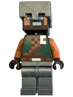 Hero - Dark Green Torso, Flat Silver Legs and Helmet