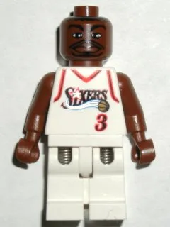 NBA Allen Iverson, Philadelphia 76ers #3 (Uniforme blanc)