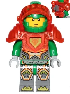 Aaron Fox - Trans-Neon Orange Visor and Armor, Clip and Bar with Tow Ball on Back