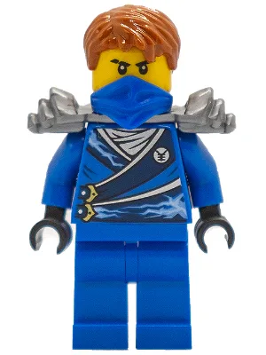 Jay (Techno Robe) - Rebooted, Flat Silver Shoulder Armor