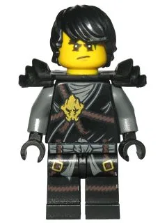 Cole (Honor Robe) - Day of the Departed, Hair, Black Shoulder Armor