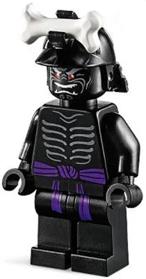 Lord Garmadon - Legacy, Black Helmet, Printed Legs