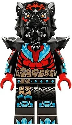 Lord Ras - Red Markings and Muscles, Pearl Dark Gray Shoulder Armor
