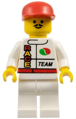 Octan - Équipe de course, jambes blanches, casquette rouge