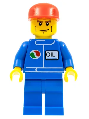 Octan - Blauwe olie, blauwe benen, rode dop, kuiltje in de kin