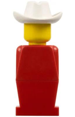LEGOLAND - Torse rouge, jambes rouges, chapeau de cowboy blanc