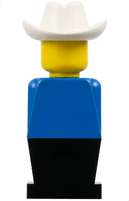 LEGOLAND - Torse bleu, jambes noires, chapeau de cowboy blanc