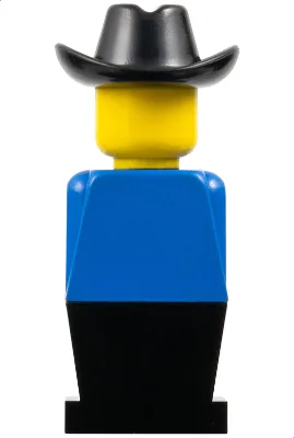 LEGOLAND - Torse bleu, jambes noires, chapeau de cowboy noir